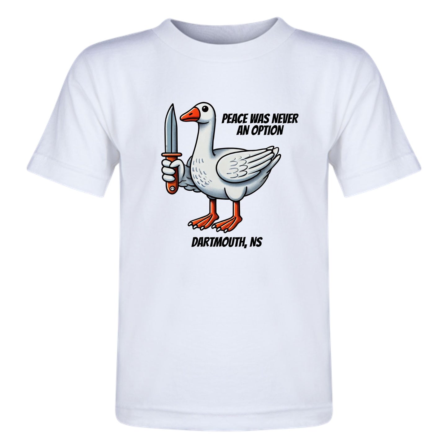 Peace was never an option: Dartmouth, NS - short sleeve t-shirt